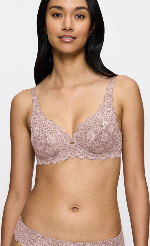 Amourette W BH med spiler, rosa, Størrelse: 90E, Kvinner