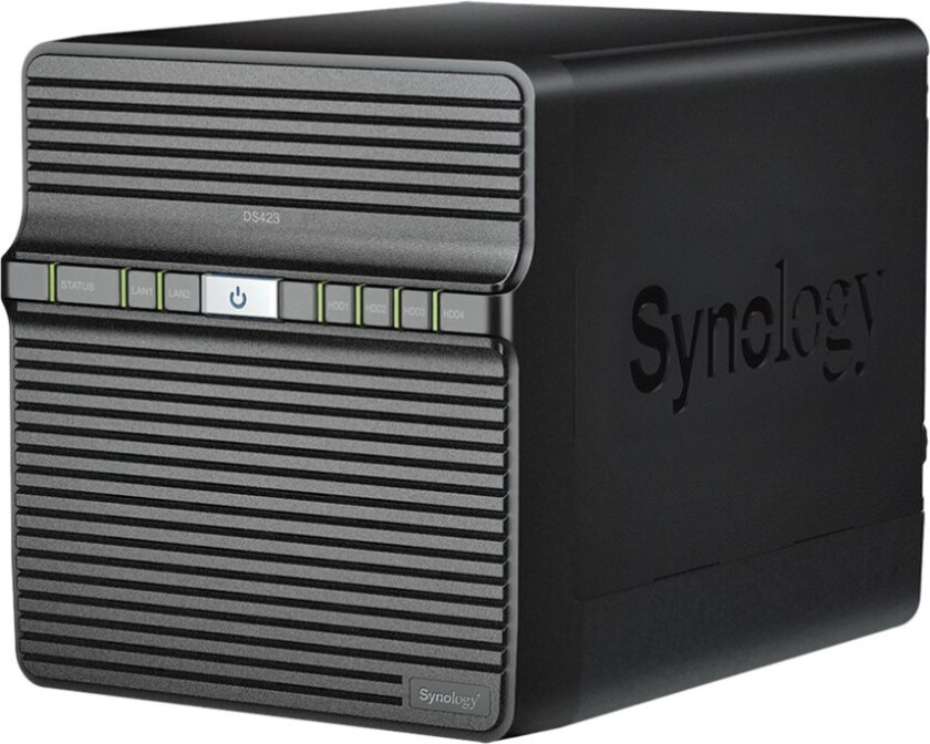 Disk Station Ds423 - Nas-Server - 4 Brønner - Sata 6Gb/S - Raid Jbod, Raid 0, 1, 5, 6, 10 - Ram 2 Gb - Gigabit Ethernet - Iscsi Støtte