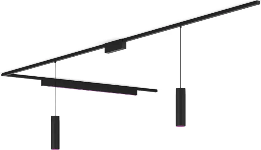 Perifo L-formet takplatesett (2 pendel, 1 lyslinje)