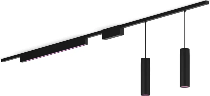 Perifo rett takplatesett (2 pendel, 1 lyslinje)