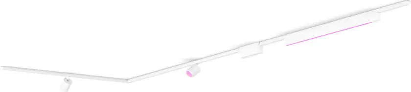 Perifo L-formet takplatesett (2 spotlight, 1 lyslinje)