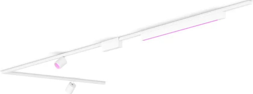 Perifo L-formet takplatesett (2 spotlight, 1 lyslinje)