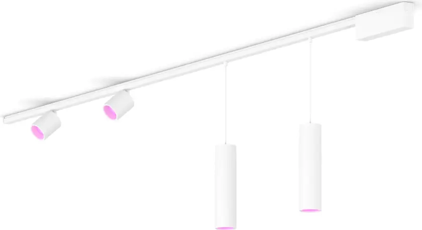 Perifo rett takplatesett (2 spotlight, 2 pendel)