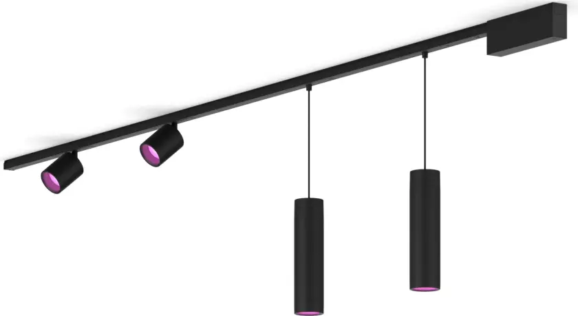 Perifo rett takplatesett (2 spotlight, 2 pendel)