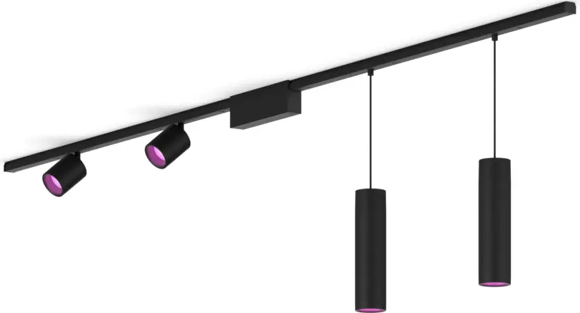 Perifo rett takplatesett (2 spotlight, 2 pendel)