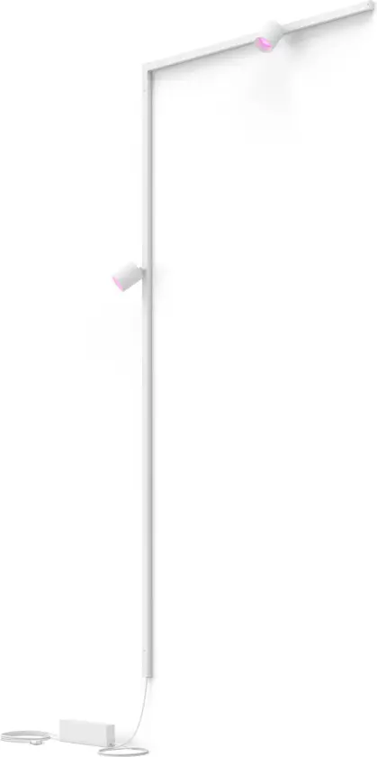 Perifo L-formet veggplatesett (2 spotlight)