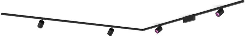 Perifo L-formet takplatesett (4 spotlight)