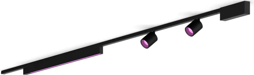 Perifo rett takplatesett (2 spotlight, 1 lyslinje)