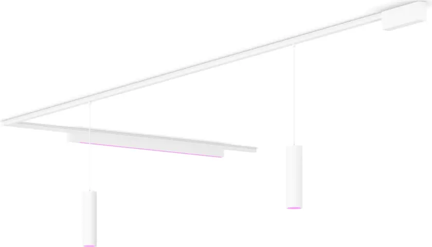 Perifo L-formet takplatesett (2 pendel, 1 lyslinje)