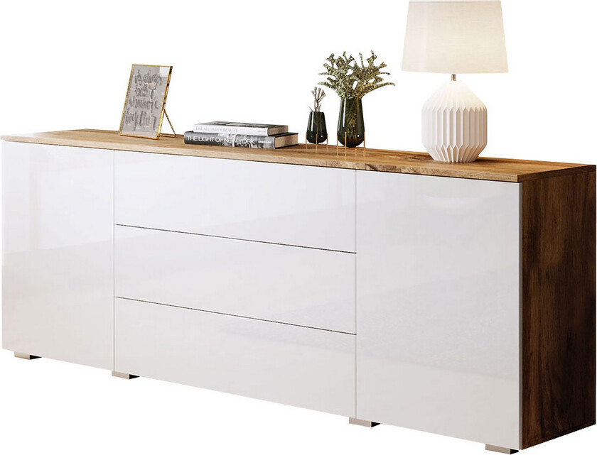 Kommode - Natur/Hvit