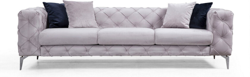 3-seter Sofa Aitze - Lysegrå