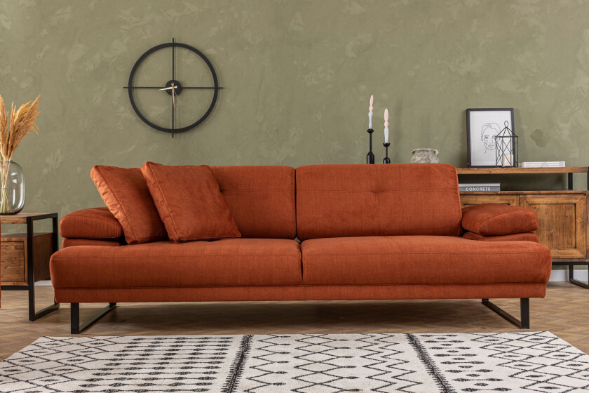 Sofa 3-seters Caboolture - Oransje