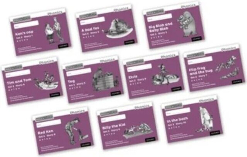 Read Write Inc. Phonics: Purple Set 2 Core Black & White Storybooks (Mixed Pack of 10) av Gill Munton