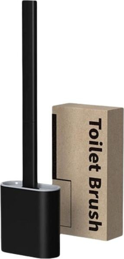 Silikon toalettbørste, toalettbørste og beholder, vegg og stativ