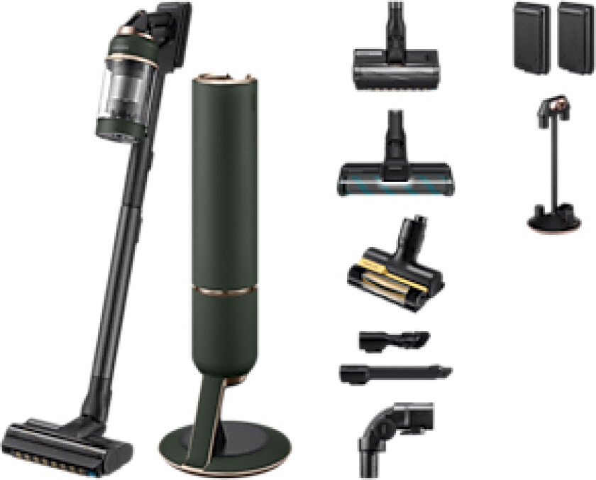 VS20B95943N Bespoke Jet Støvsuger - Ledningsfri, 60 Minutters Batteritid - Sort/Grønn