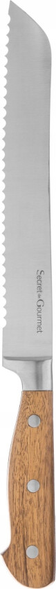 Secret De Gourmet Elegancia Brødkniv, Rustfritt Stål, 33 Cm