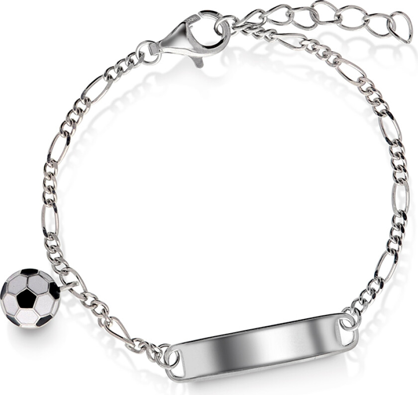 Armbånd til barn i 925 sølv med fotball