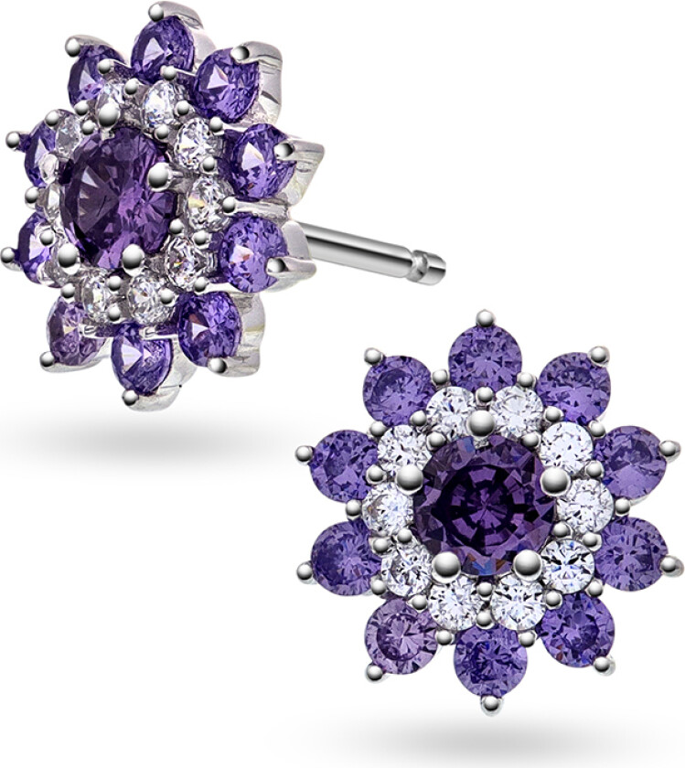 Øredobber i 925 sølv med zirkonia