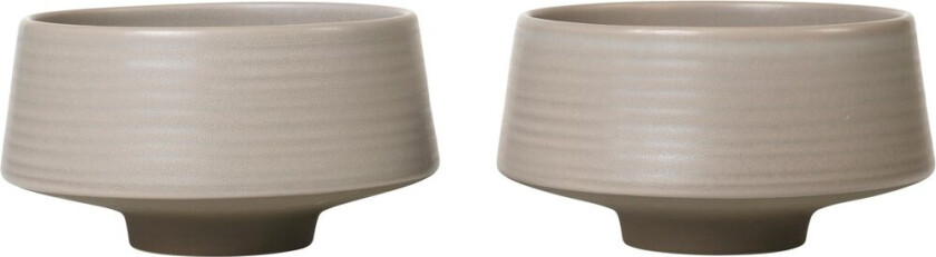 Miko skål Ø14 cm 2-pk Warm grey