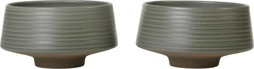 Miko skål Ø14 cm 2-pk Dark green