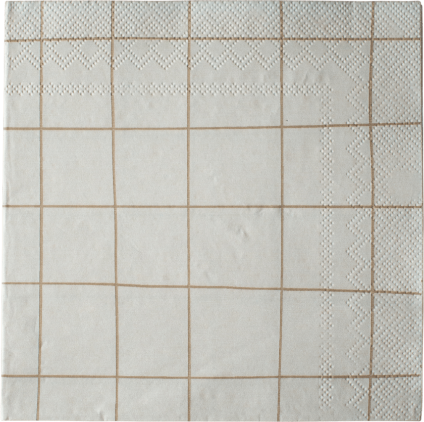 Square papirserviett 33x33 cm 20-pakning Creme