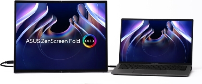Asus Zenscreen Fold Oled Mq17qh Portable Monitor 17.3Inch Oled Wuxga 4:3 60Hz 350Cd/M2 0.2Ms Mini Hdmi 2Xusb-C