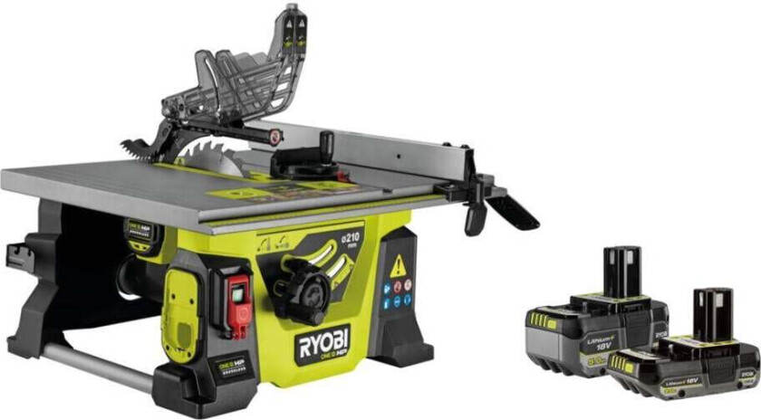 Ryobi HP RTBS18X-0 bordsag og RB18252 batteripakke