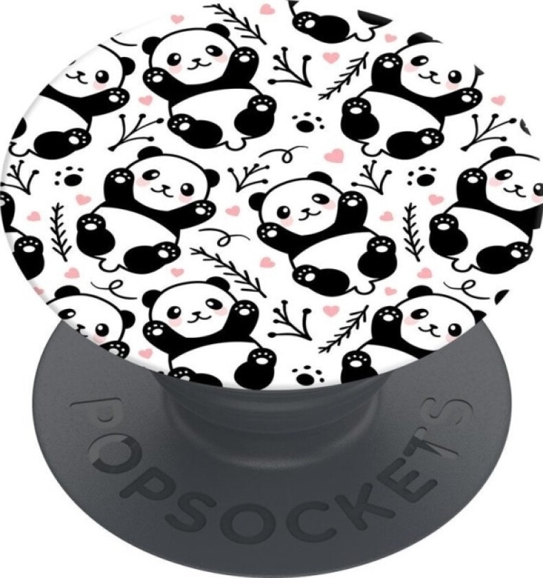 Popsockets-Stativ Popsockets Panda Boom Smarttelefonholder Og Base Hvit/Svart Standard
