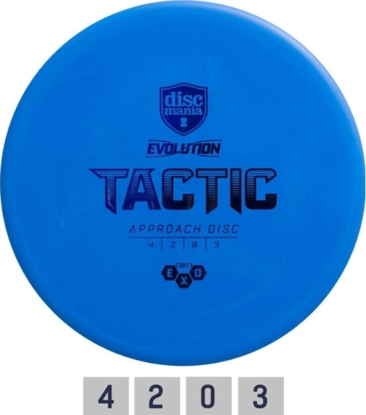 Discgolf Discmania Midrange Driver Soft Exo Tactic Evolution Light Blue 4/2/0/3