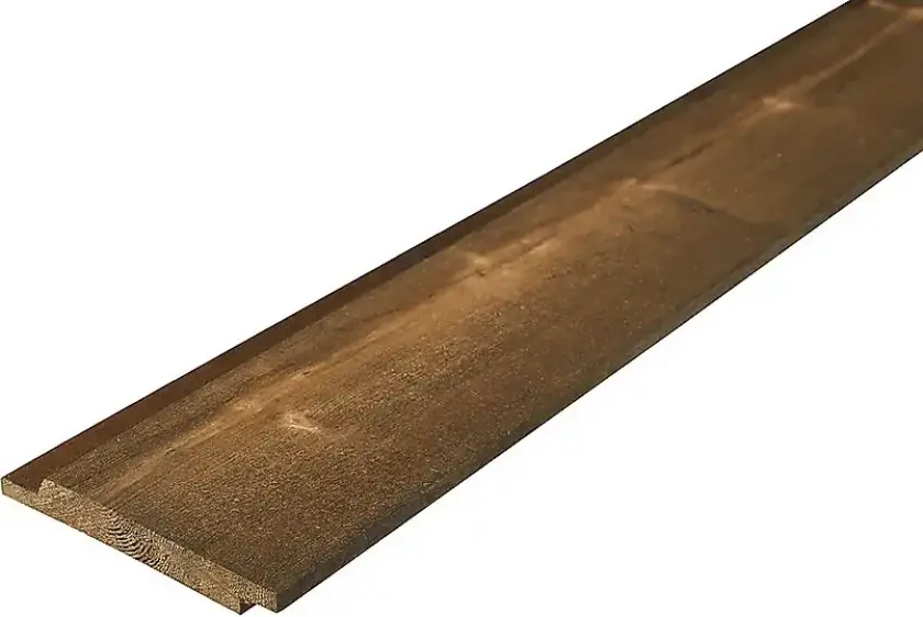 Kledning dobbelfals 60° 19x148 mm brun