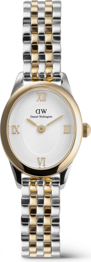 Oval Ophelia Mini Two Tone Gold DW00100811 - Kvarts - Sølv - Dameklokker - Rustfritt stål - ledd m/pin - Mineral