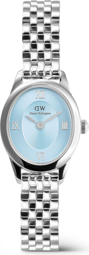 Oval Ophelia Mini Ice Blue Silver DW00100809 - Kvarts - Sølv - Dameklokker - Rustfritt stål - ledd m/pin - Mineral