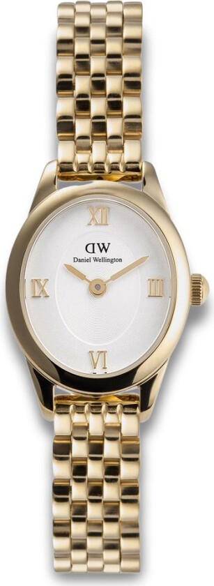 Oval Ophelia Mini Gold DW00100803 - Kvarts - Gull - Dameklokker - Rustfritt stål - ledd m/pin - Mineral