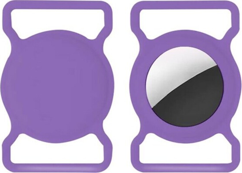 Collar Holder for AirTag and Smart Finder - Purple