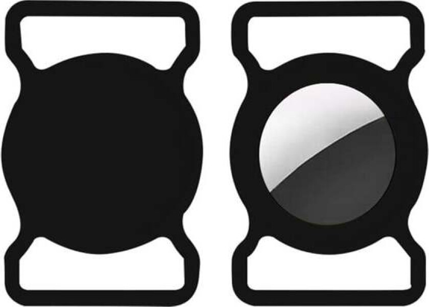 Collar Holder for AirTag and Smart Finder - Black
