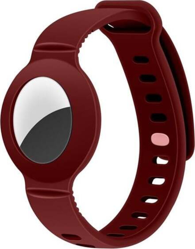 Silicone Wristband for AirTag and Smart Finder - Red