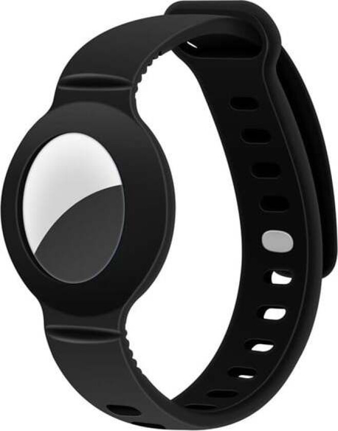 Silicone Wristband for AirTag and Smart Finder Black