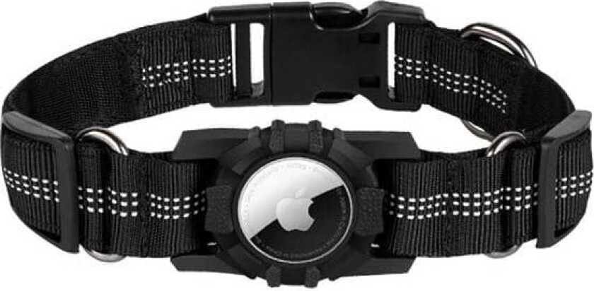 Collar for Cats and Dogs - For AirTag and Smart Finder - 43.5-61 cm Black