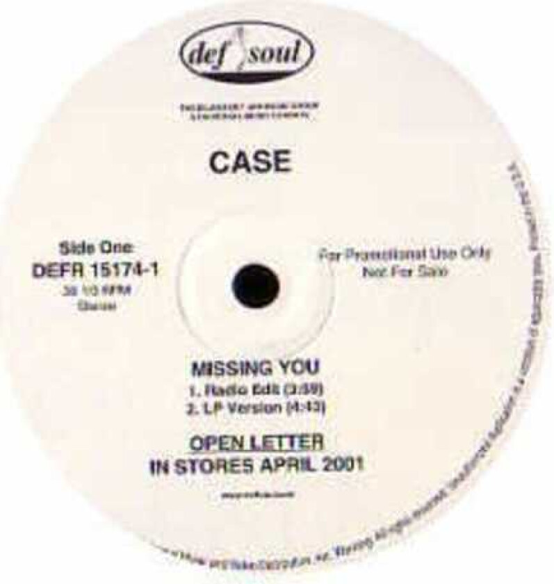 Case Missing You LP/Vinyl
