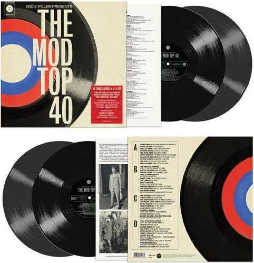 Diverse Artister Eddie Piller Presents The Mod Top 40 LP/Vinyl