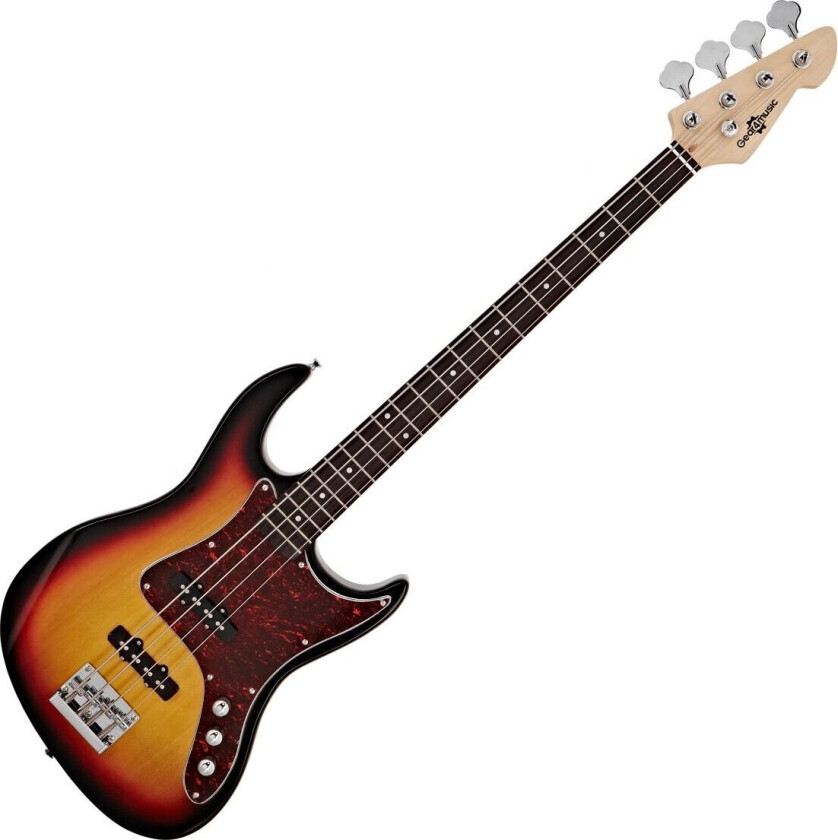 Gear4Music LA II Bassgitar fra Gear4Music Sunburst