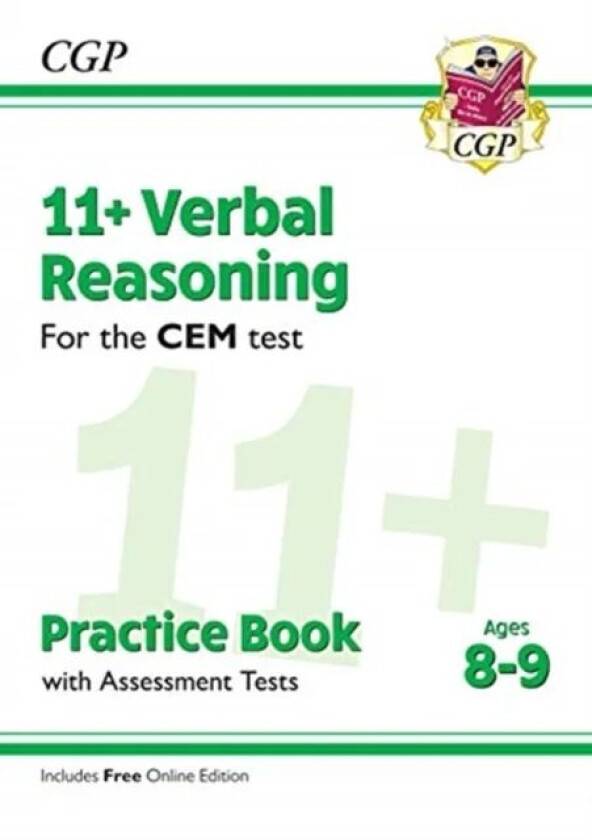 11+ CEM Verbal Reasoning Practice Book & Assessment Tests - Ages 8-9 (with Online Edition): unbeatab av CGP Books