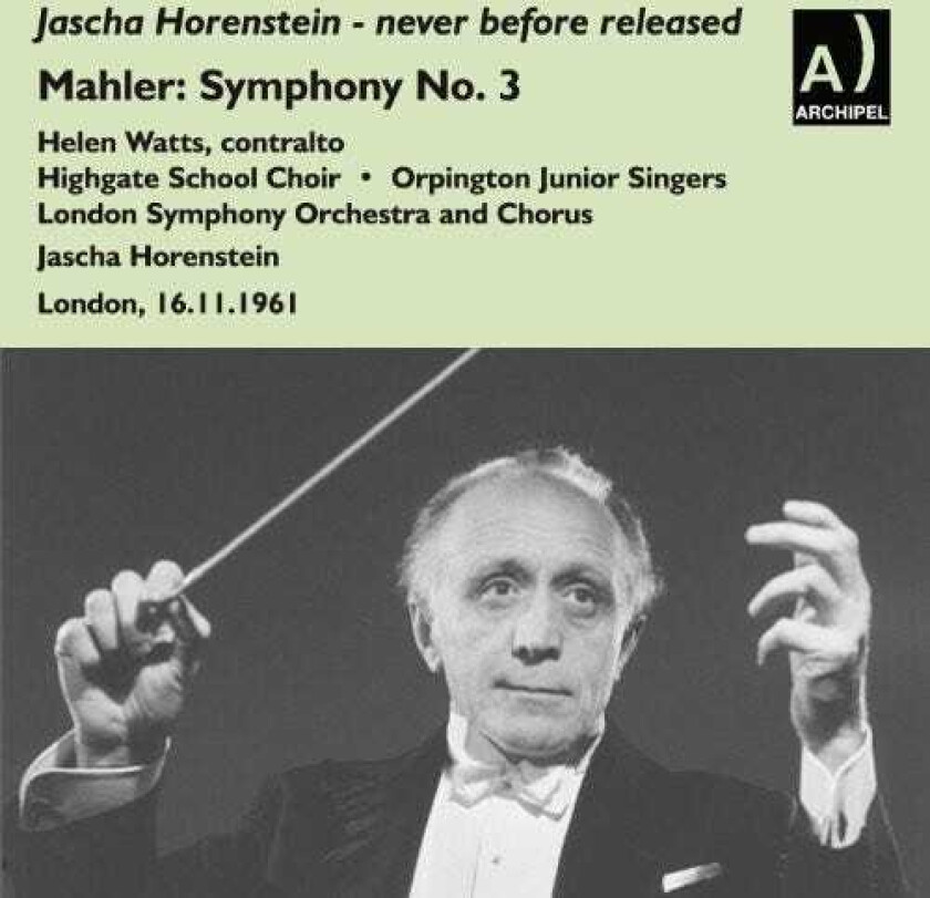 Jascha Horenstein Symphony No. 3 CD