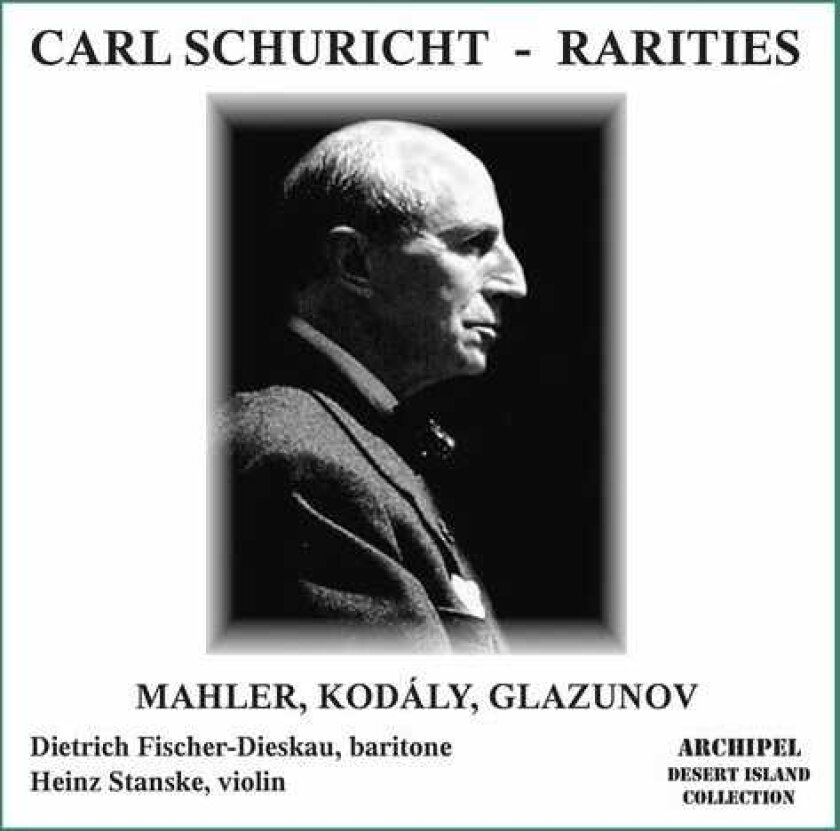Carl Schuricht, Dietrich FischerDieskau, Heinz Stanske Lieder Eines Fahrenden Gesellen CD
