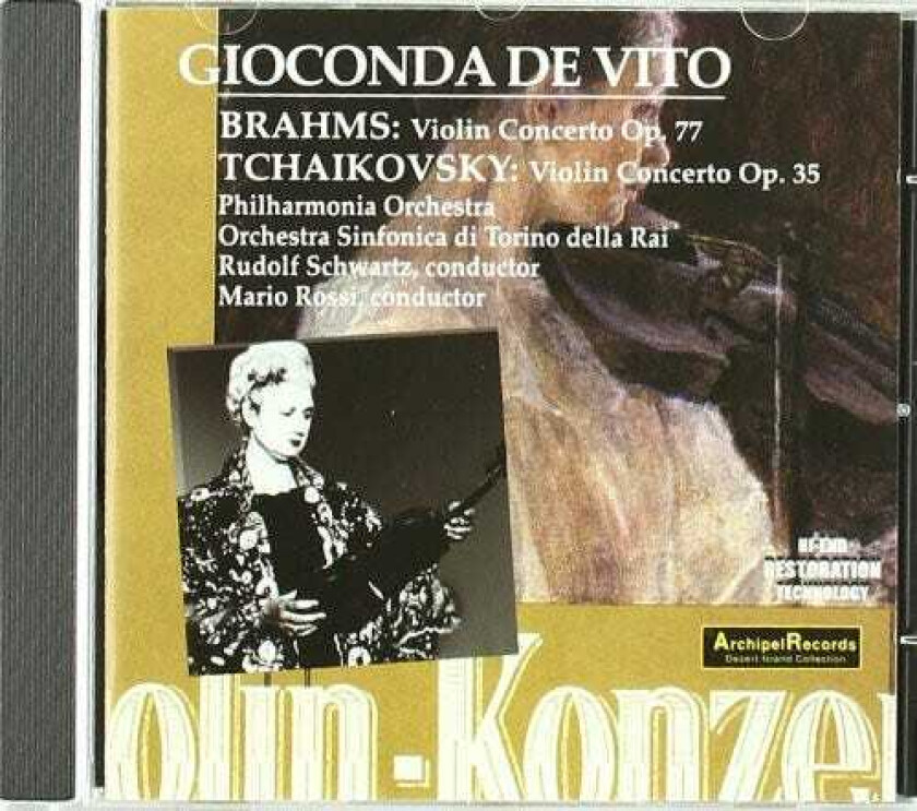 De Vito Vln Konzert Tschaikowsy CD