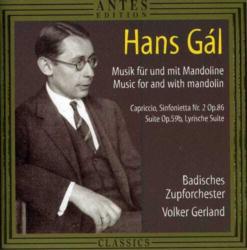 Volker Gerland, Alexander Becker, J Rg Becker, Jörg Becker, Hans Gál Music For & With Mandolin CD