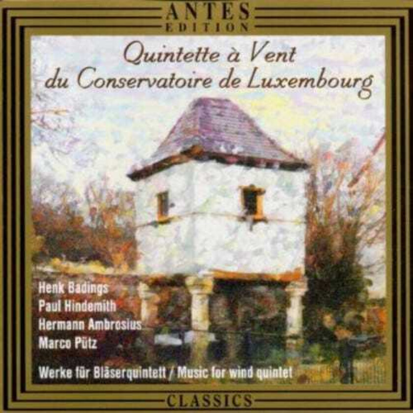 Badings, Quintette A Vent Du Conservatoire Du Music For Wind Quintet CD