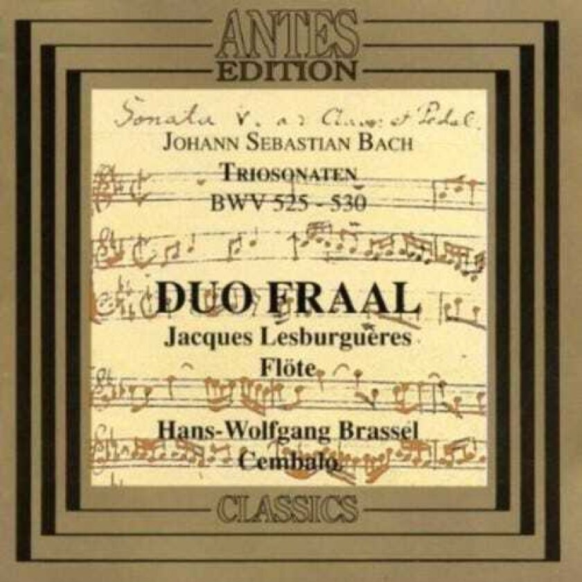 Trio Sonatas Bwv 525530 CD