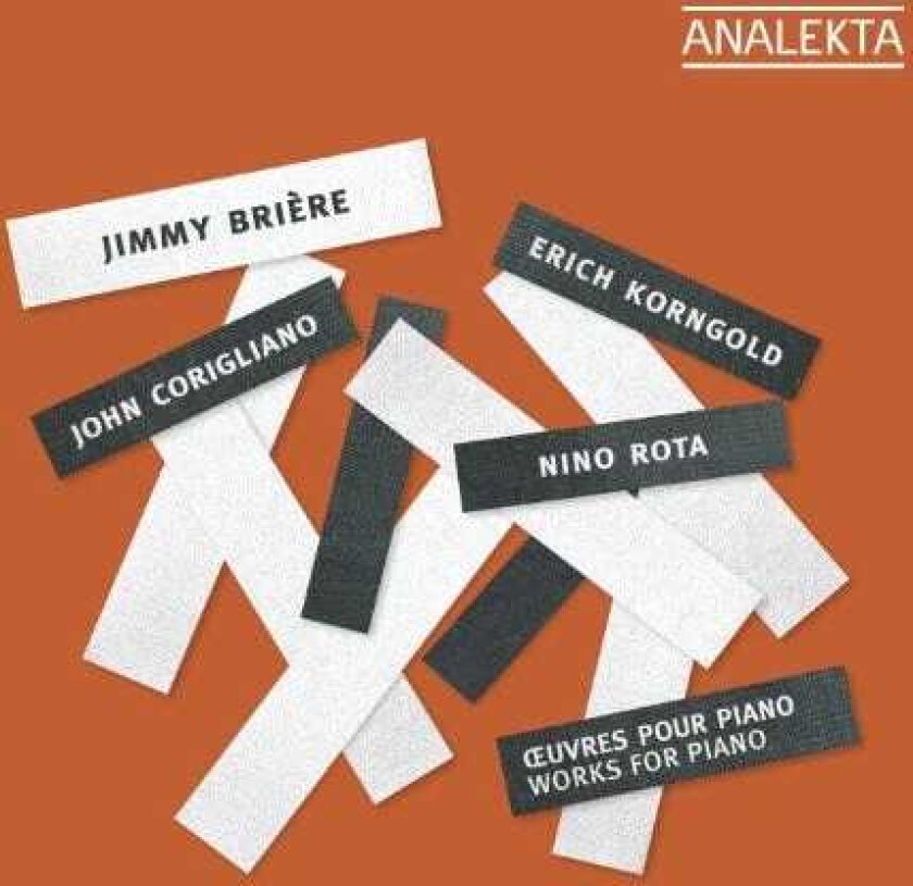 Jimmy Briere, John Corigliano, Nino Rota Piano Sonata 2 In E Major Op 2 CD