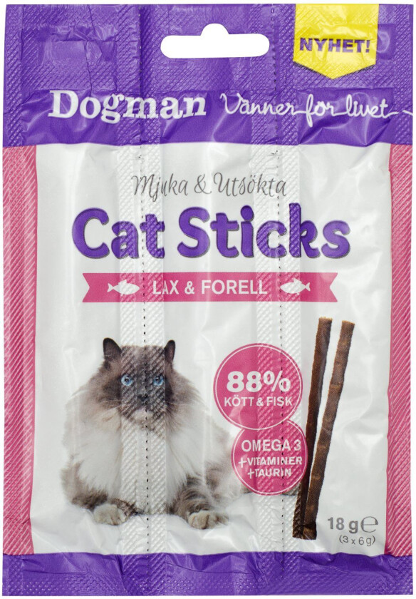Dogman Cat Sticks Laks/Ørret 3pk